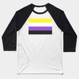 Non-binary gender Flag LGBT Pride Month Baseball T-Shirt